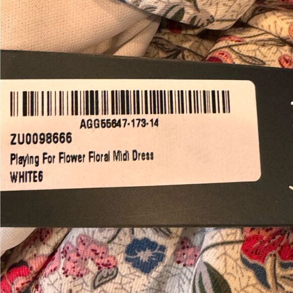 NWT Nasty Gal‎ Floral V Neck Playing for Flower hi Low Midi Dress Size 2 - Picture 7 of 15